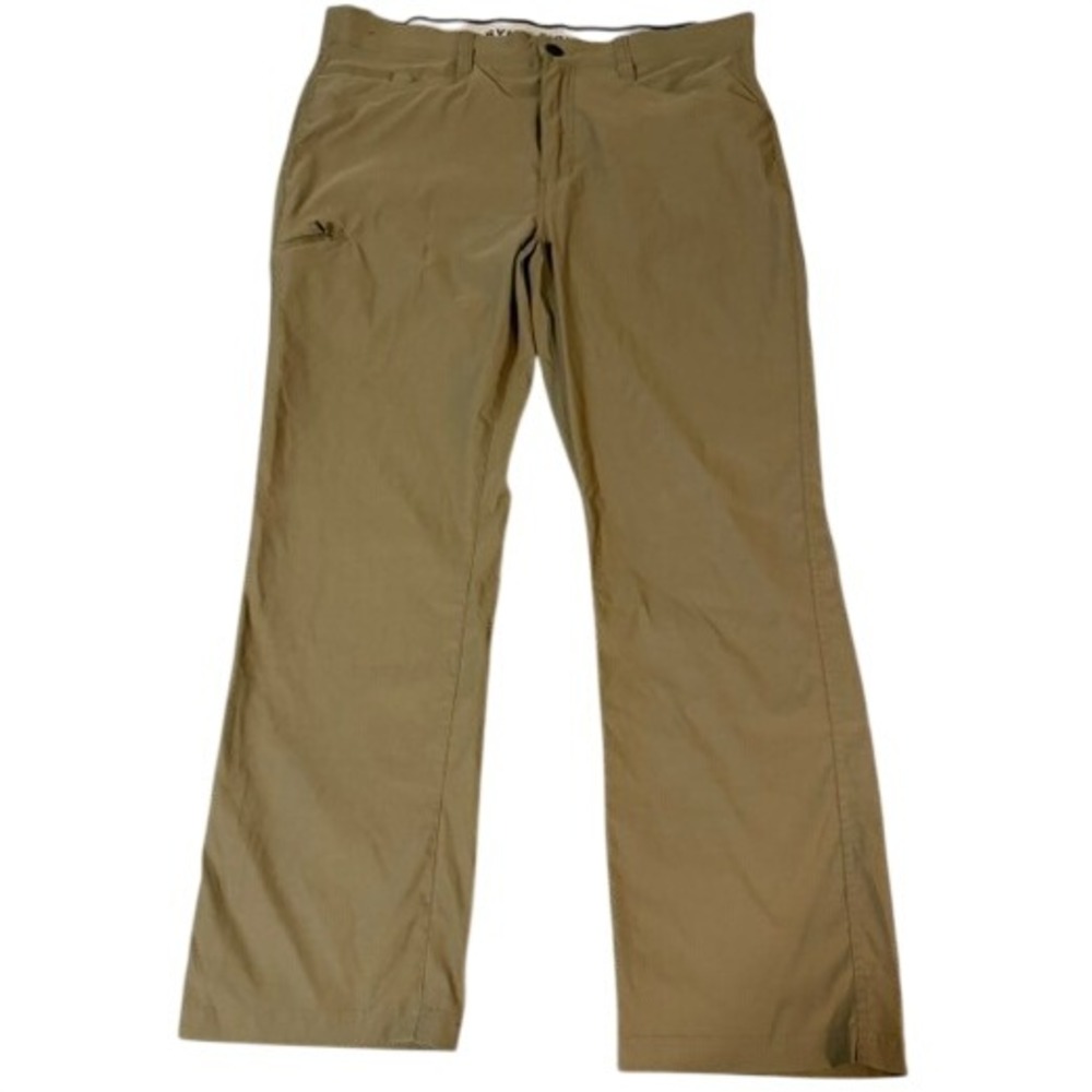 Orvis Pants Mens 38x30 Khaki Outdoor Hiking Stretch Straight Leg Utility Pockets